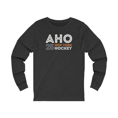 Aho 25 New York Hockey Grafitti Wall Design Unisex Jersey Long Sleeve Shirt