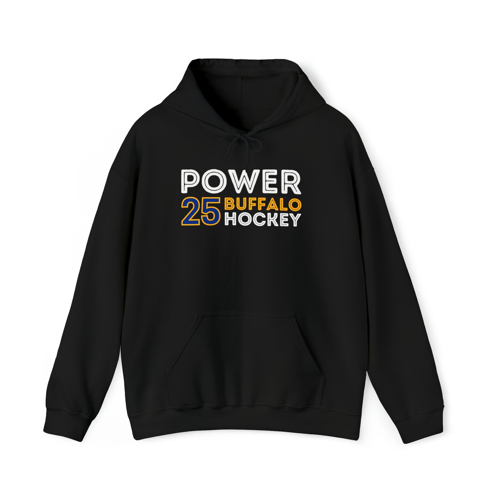 Power 25 Buffalo Hockey Grafitti Wall Design Unisex Hooded Sweatshirt