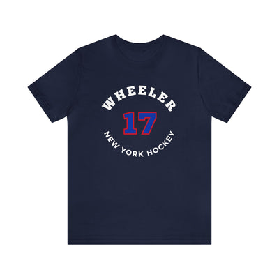 Wheeler 17 New York Hockey Number Arch Design Unisex T-Shirt