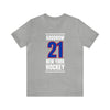 Goodrow 21 New York Hockey Royal Blue Vertical Design Unisex T-Shirt