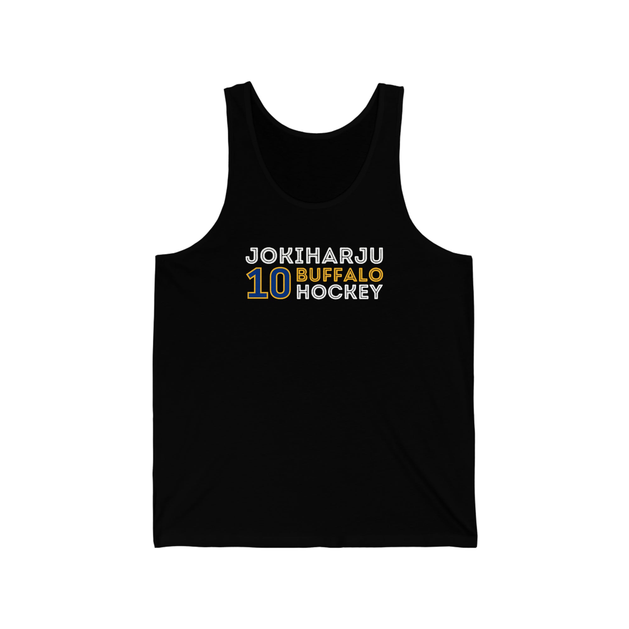 Jokiharju 10 Buffalo Hockey Grafitti Wall Design Unisex Jersey Tank Top