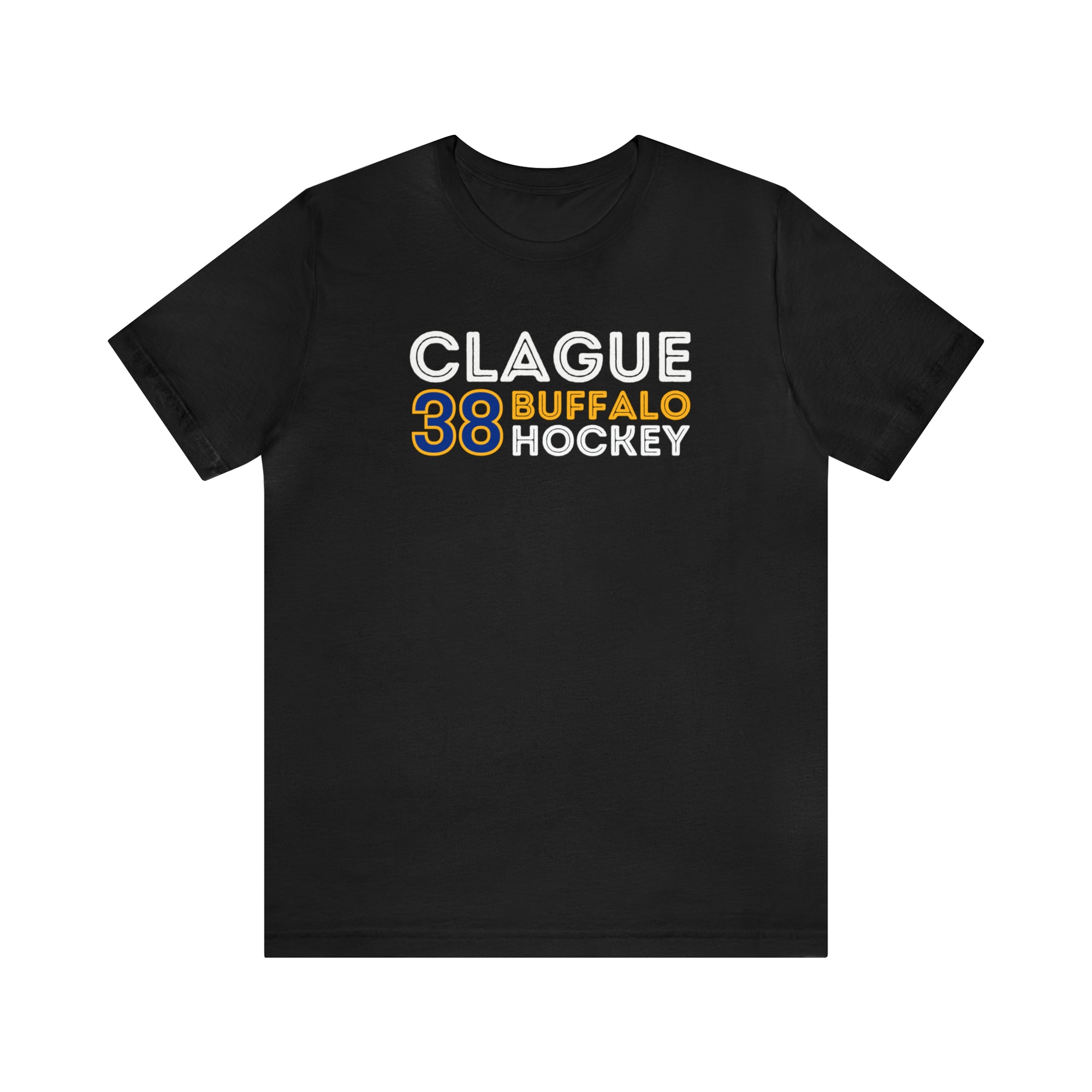 Clague 38 Buffalo Hockey Grafitti Wall Design Unisex T-Shirt