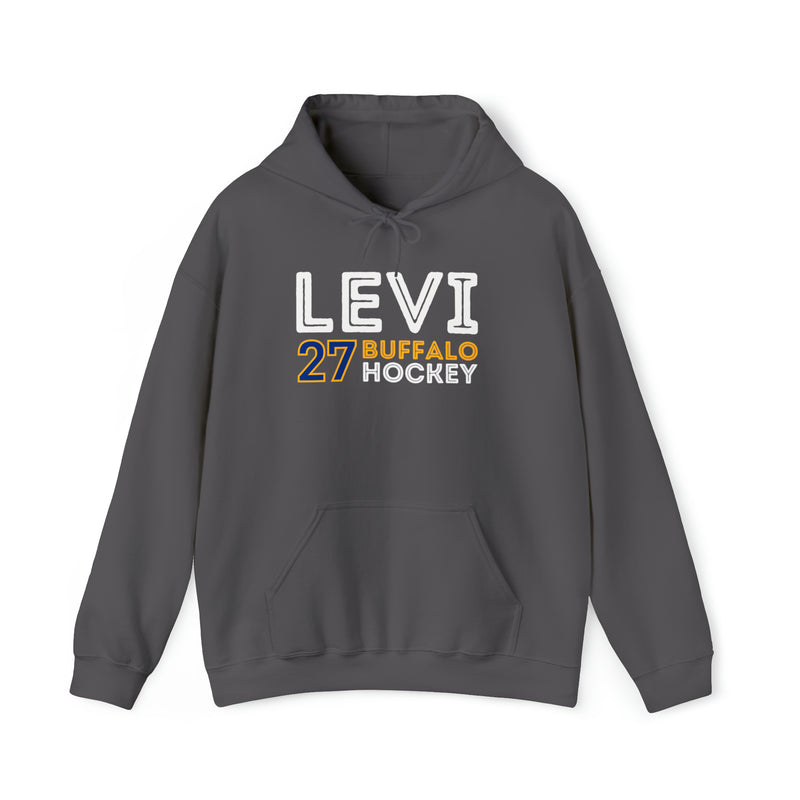 Levi 27 Buffalo Hockey Grafitti Wall Design Unisex Hooded Sweatshirt