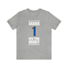 Skarek 1 New York Hockey Blue Vertical Design Unisex T-Shirt