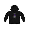 Zibanejad 93 New York Hockey Royal Blue Vertical Design Youth Hooded Sweatshirt