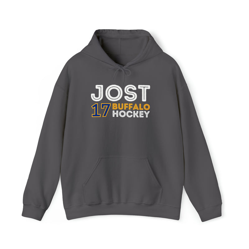 Jost 17 Buffalo Hockey Grafitti Wall Design Unisex Hooded Sweatshirt