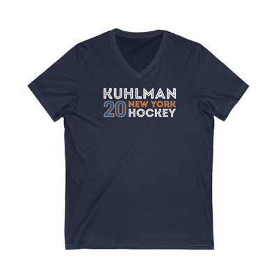 Kuhlman 20 New York Hockey Grafitti Wall Design Unisex V-Neck Tee