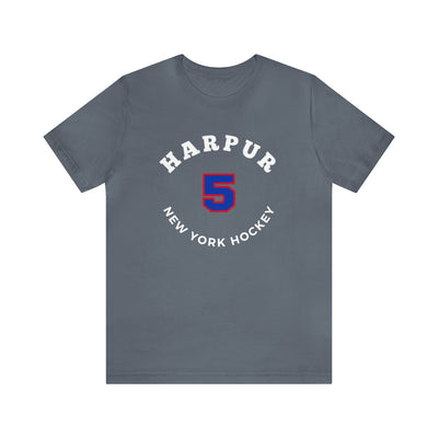 Harpur 5 New York Hockey Number Arch Design Unisex T-Shirt