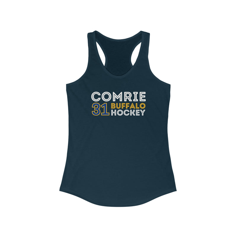 Comrie 31 Buffalo Hockey Grafitti Wall Design Women's Ideal Racerback Tank Top