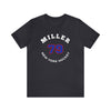 Miller 79 New York Hockey Number Arch Design Unisex T-Shirt