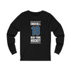 Engvall 18 New York Hockey Blue Vertical Design Unisex Jersey Long Sleeve Shirt