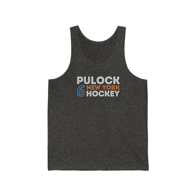 Pulock 6 New York Hockey Grafitti Wall Design Unisex Jersey Tank Top