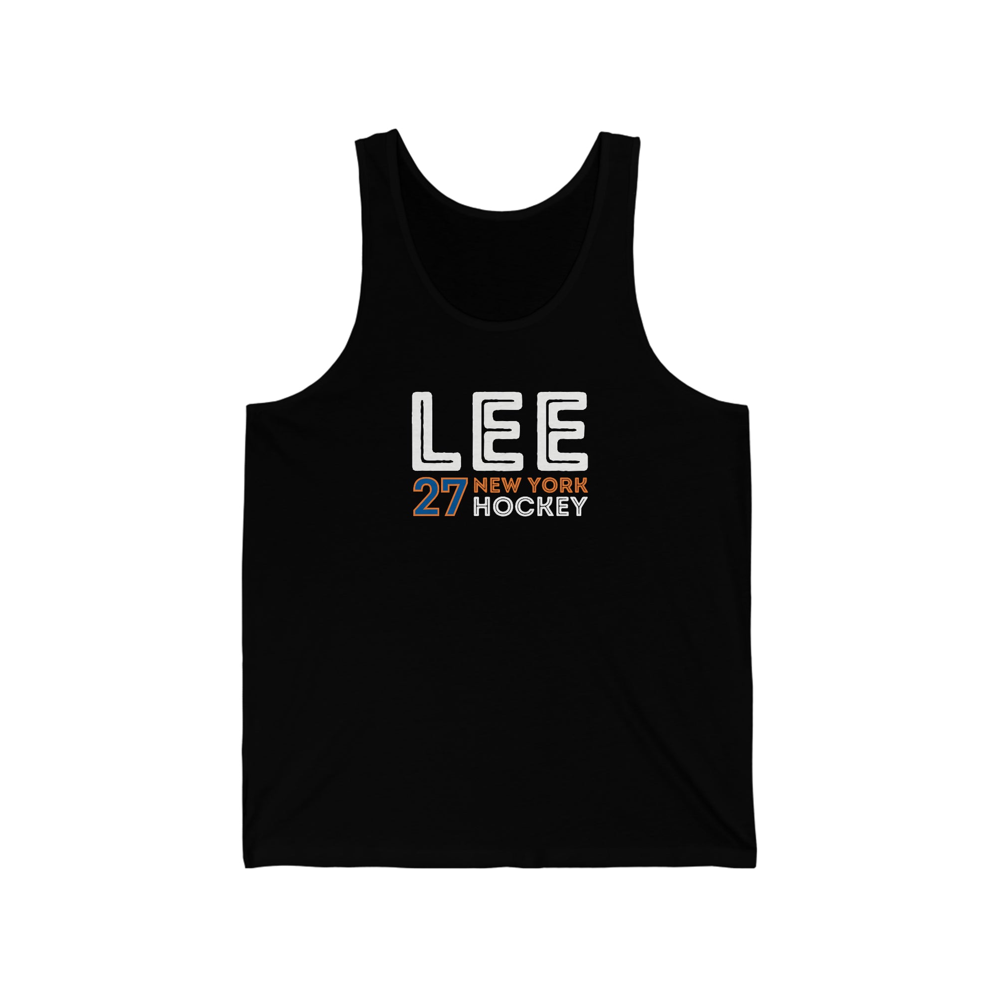 Lee 27 New York Hockey Grafitti Wall Design Unisex Jersey Tank Top