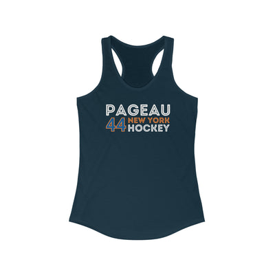 Pageau 44 New York Hockey Grafitti Wall Design Women's Ideal Racerback Tank Top