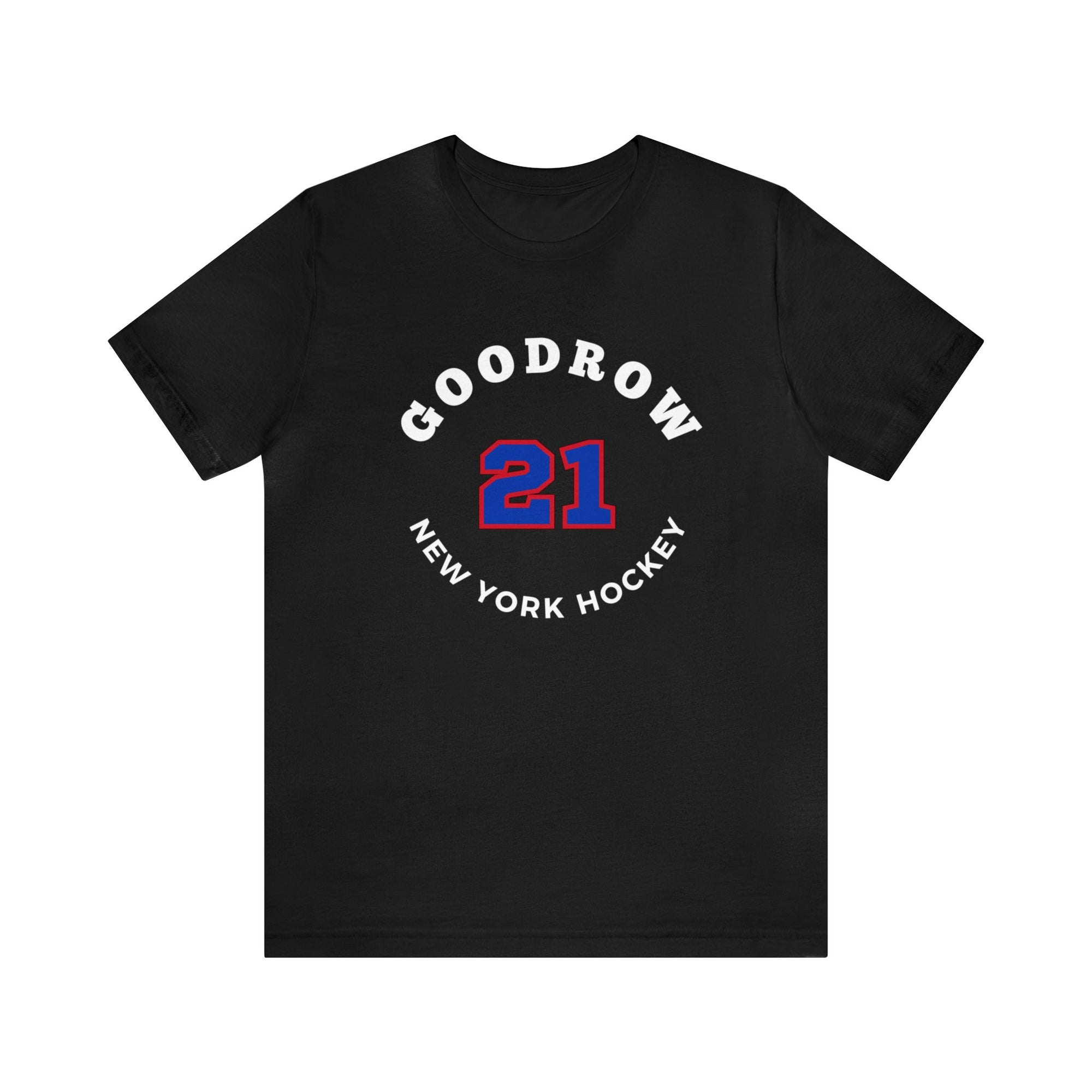 Goodrow 21 New York Hockey Number Arch Design Unisex T-Shirt