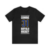 Comrie 31 Buffalo Hockey Royal Blue Vertical Design Unisex T-Shirt