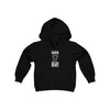 Martin 17 New York Hockey Blue Vertical Design Youth Hooded Sweatshirt