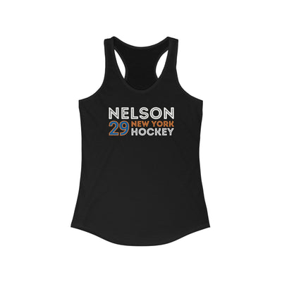 Nelson 29 New York Hockey Grafitti Wall Design Women's Ideal Racerback Tank Top