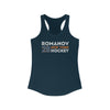 Romanov 28 New York Hockey Grafitti Wall Design Women's Ideal Racerback Tank Top