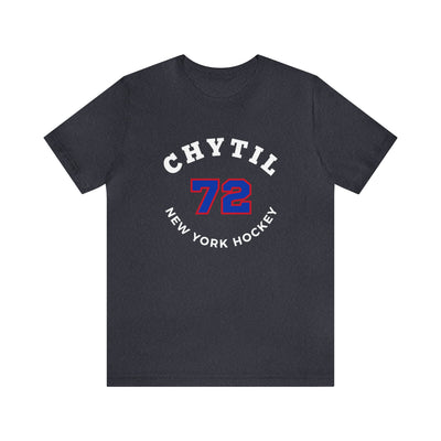 Chytil 72 New York Hockey Number Arch Design Unisex T-Shirt