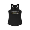 Greenway 12 Buffalo Hockey Grafitti Wall Design Women's Ideal Racerback Tank Top