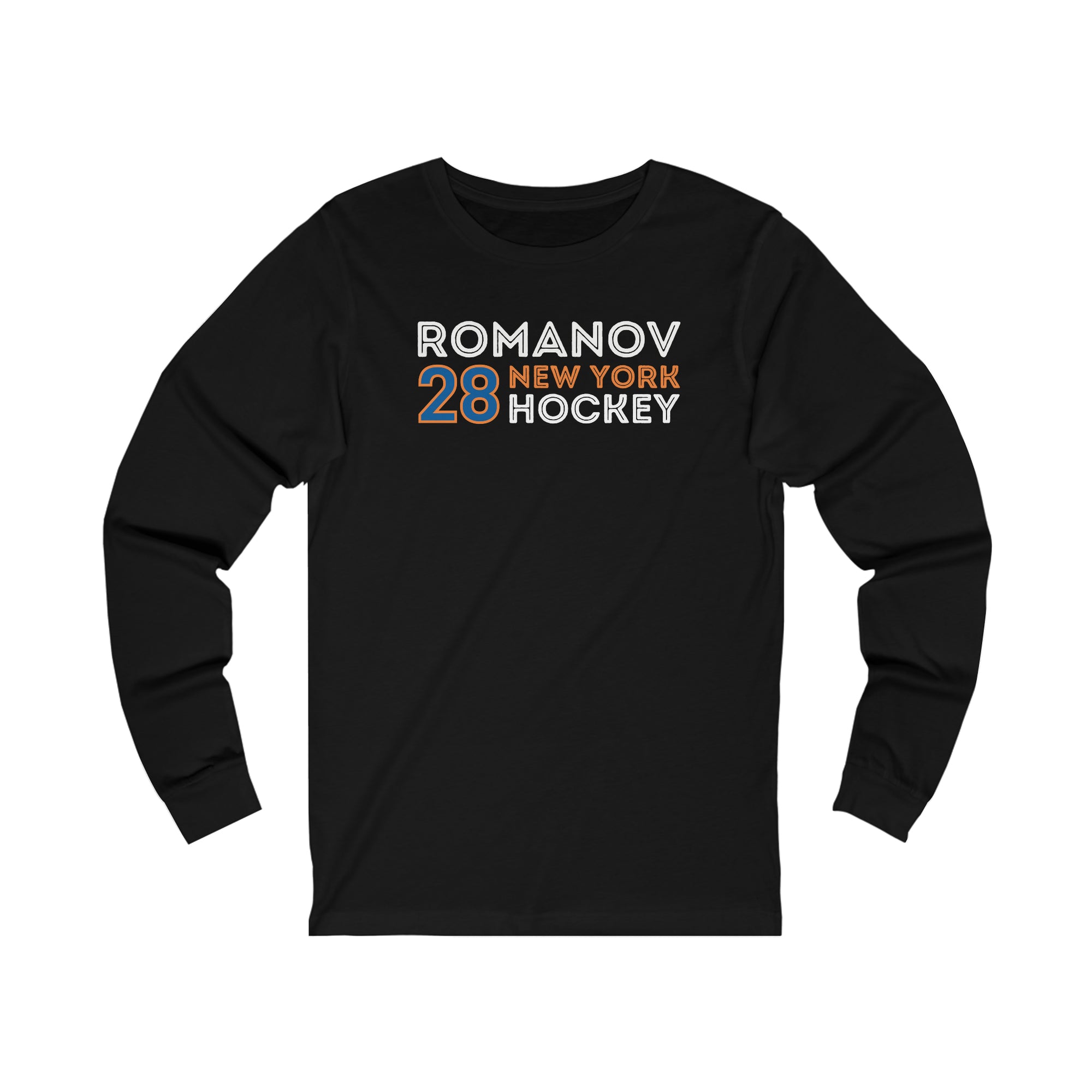 Romanov 28 New York Hockey Grafitti Wall Design Unisex Jersey Long Sleeve Shirt