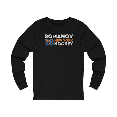 Romanov 28 New York Hockey Grafitti Wall Design Unisex Jersey Long Sleeve Shirt