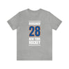 Romanov 28 New York Hockey Blue Vertical Design Unisex T-Shirt