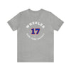 Wheeler 17 New York Hockey Number Arch Design Unisex T-Shirt