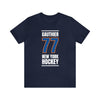 Gauthier 77 New York Hockey Blue Vertical Design Unisex T-Shirt