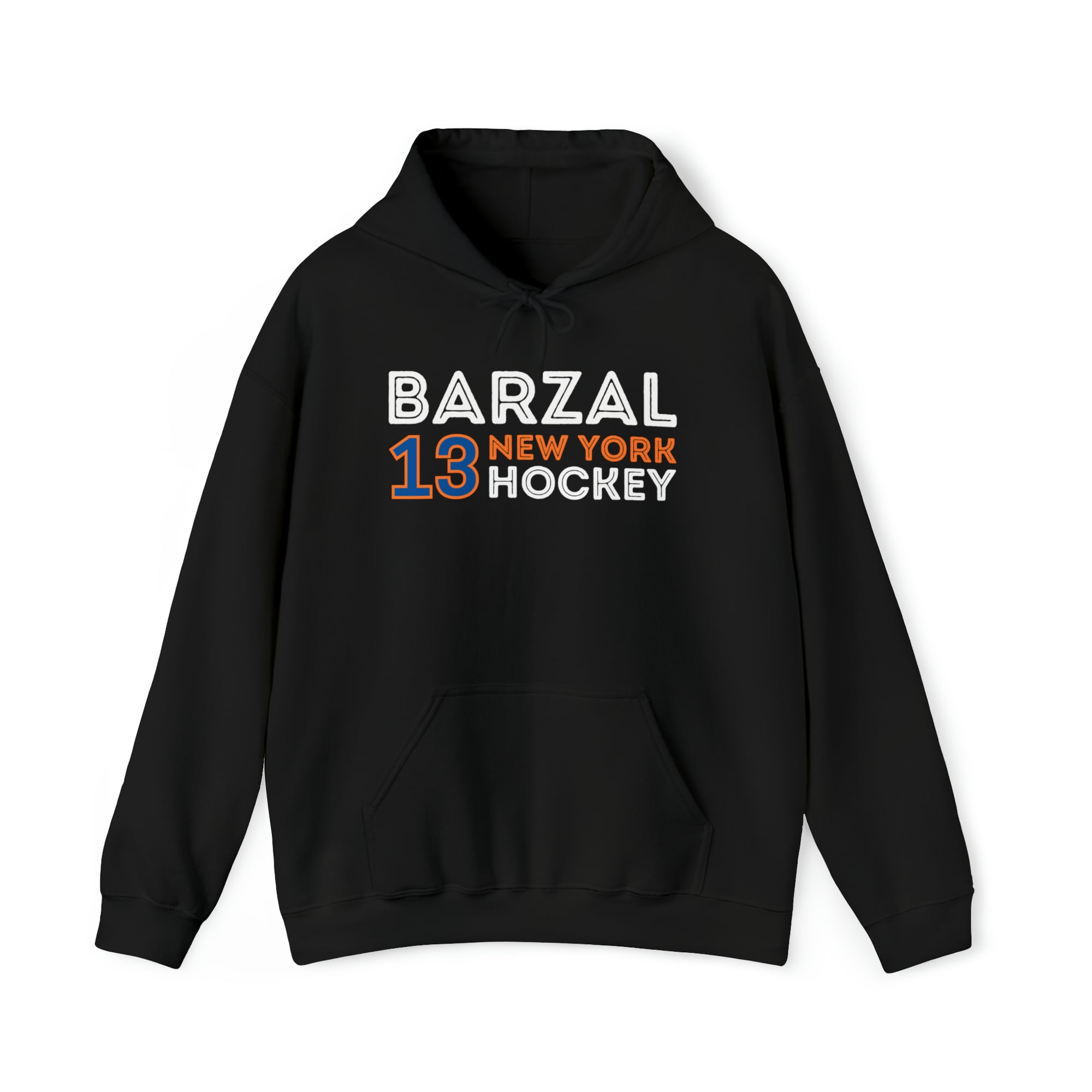 Barzal 13 New York Hockey Grafitti Wall Design Unisex Hooded Sweatshirt