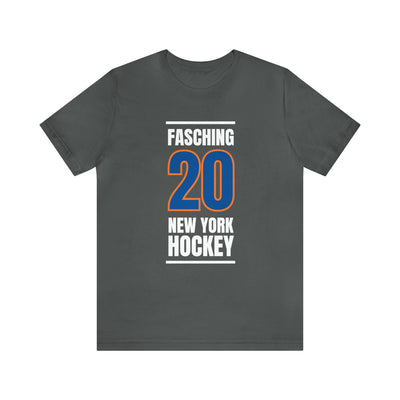 Fasching 20 New York Hockey Blue Vertical Design Unisex T-Shirt