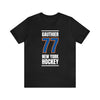 Gauthier 77 New York Hockey Blue Vertical Design Unisex T-Shirt