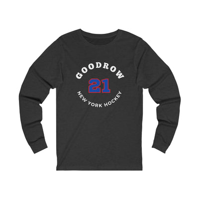 Goodrow 21 New York Hockey Number Arch Design Unisex Jersey Long Sleeve Shirt