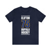 Clifton 75 Buffalo Hockey Royal Blue Vertical Design Unisex T-Shirt