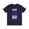 Goodrow 21 New York Hockey Royal Blue Vertical Design Unisex T-Shirt