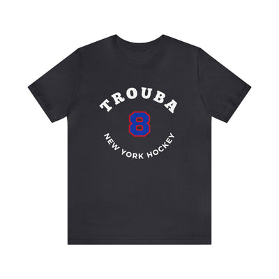 Trouba 8 New York Hockey Number Arch Design Unisex T-Shirt