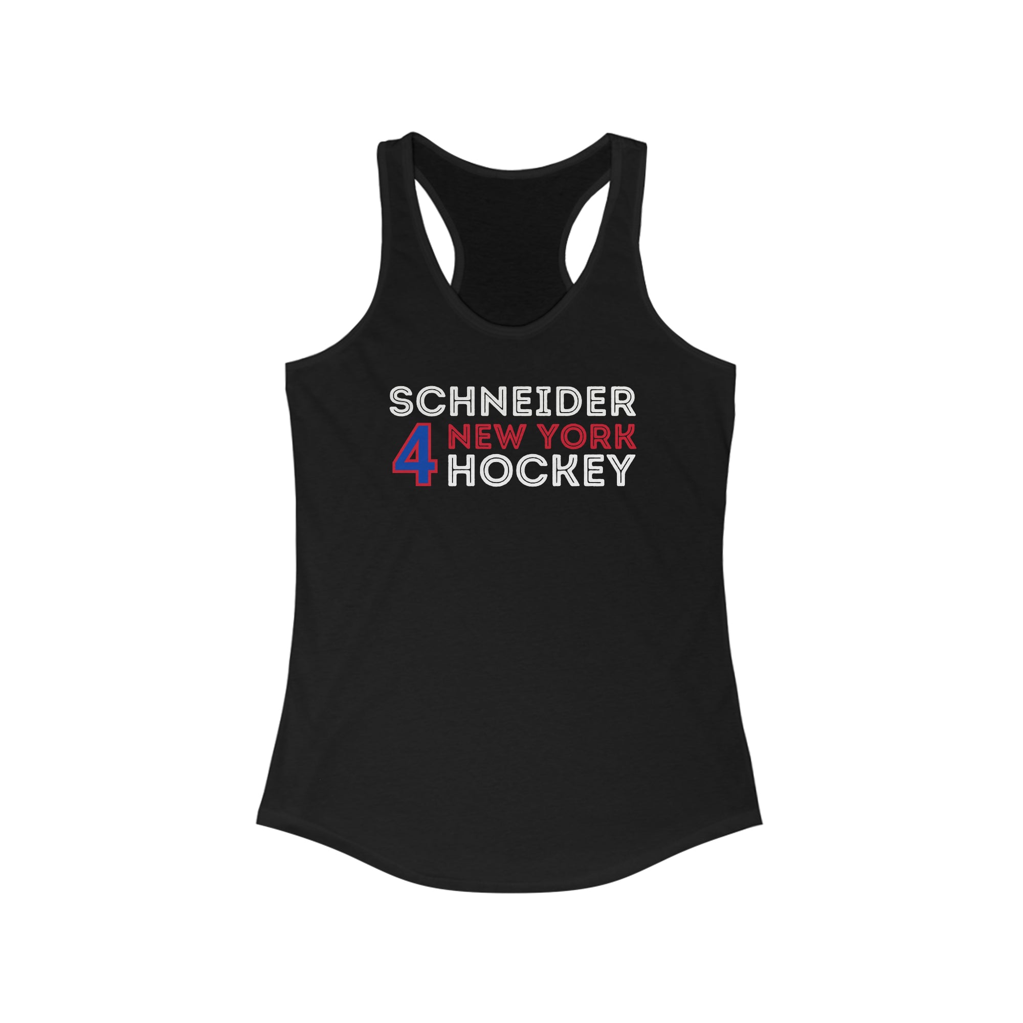 Schneider 4 New York Hockey Grafitti Wall Design Women's Ideal Racerback Tank Top