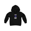 Lafreniere 13 New York Hockey Royal Blue Vertical Design Youth Hooded Sweatshirt