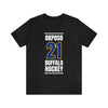 Okposo 21 Buffalo Hockey Royal Blue Vertical Design Unisex T-Shirt