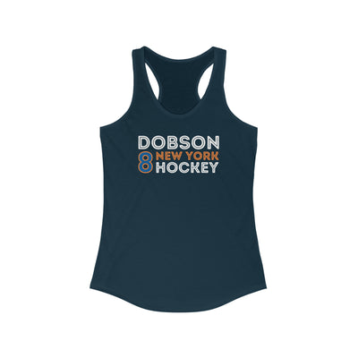 Dobson 8 New York Hockey Grafitti Wall Design Women's Ideal Racerback Tank Top