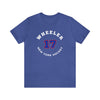 Wheeler 17 New York Hockey Number Arch Design Unisex T-Shirt