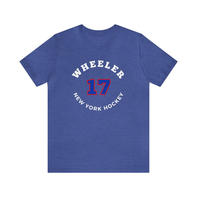 Wheeler 17 New York Hockey Number Arch Design Unisex T-Shirt