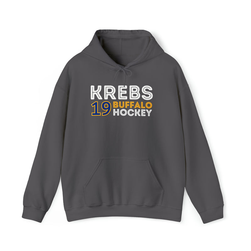 Krebs 19 Buffalo Hockey Grafitti Wall Design Unisex Hooded Sweatshirt