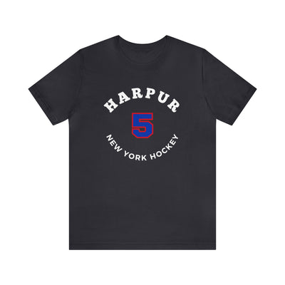 Harpur 5 New York Hockey Number Arch Design Unisex T-Shirt