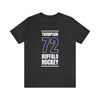 Thompson 72 Buffalo Hockey Royal Blue Vertical Design Unisex T-Shirt