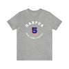 Harpur 5 New York Hockey Number Arch Design Unisex T-Shirt