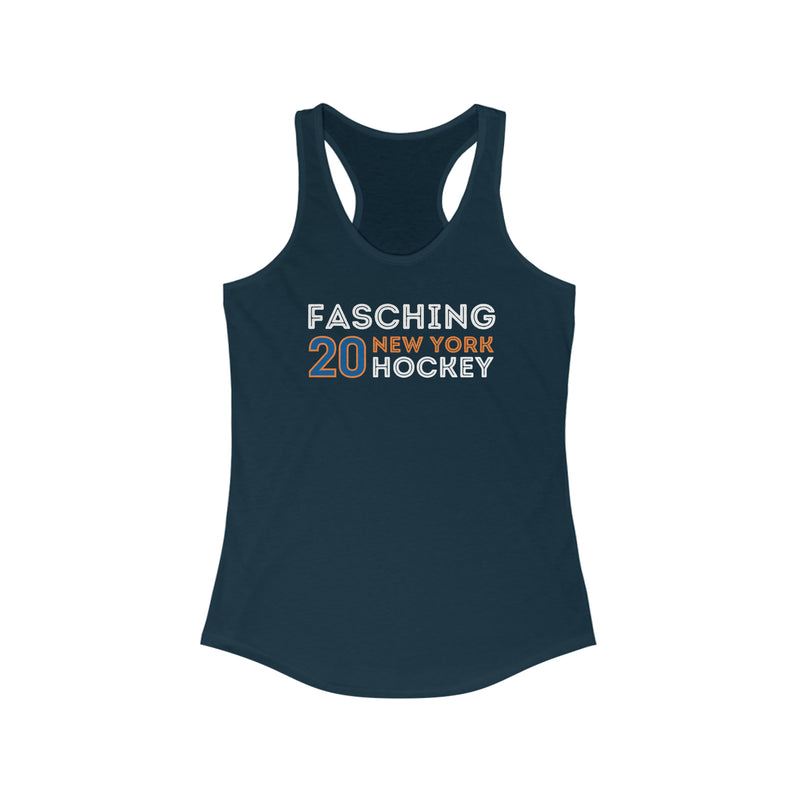 Fasching 20 New York Hockey Grafitti Wall Design Women's Ideal Racerback Tank Top