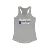 Harpur 5 New York Hockey Grafitti Wall Design Women's Ideal Racerback Tank Top