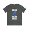 Bolduc 4 New York Hockey Blue Vertical Design Unisex T-Shirt